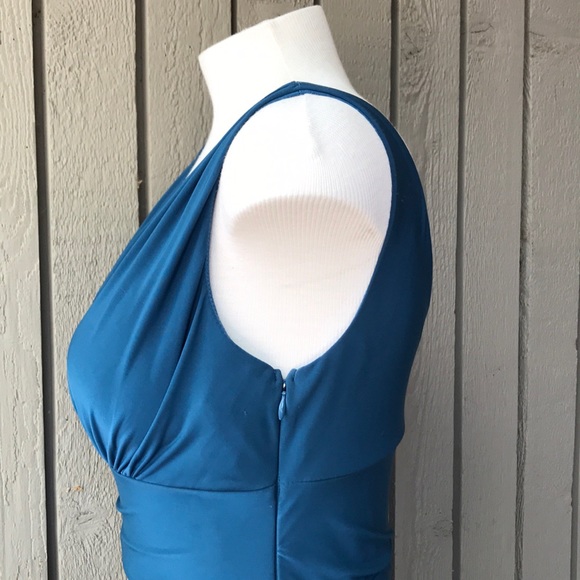 Bisou Bisou Teal Cocktail Dress (size 6) - Picture 8 of 10